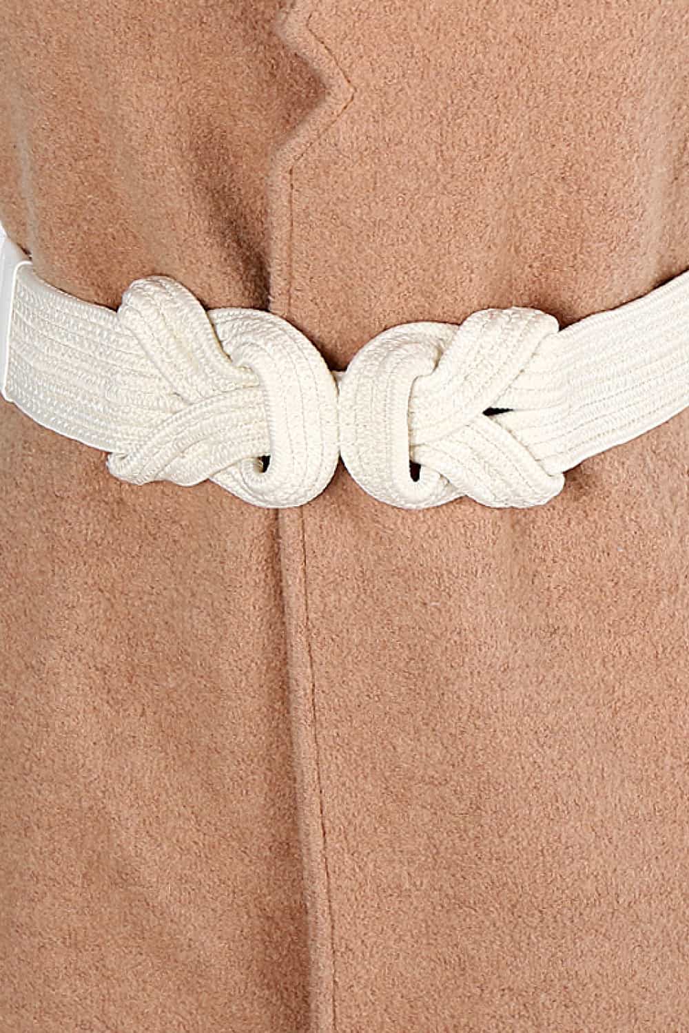 Leather Wide Elastic Belt