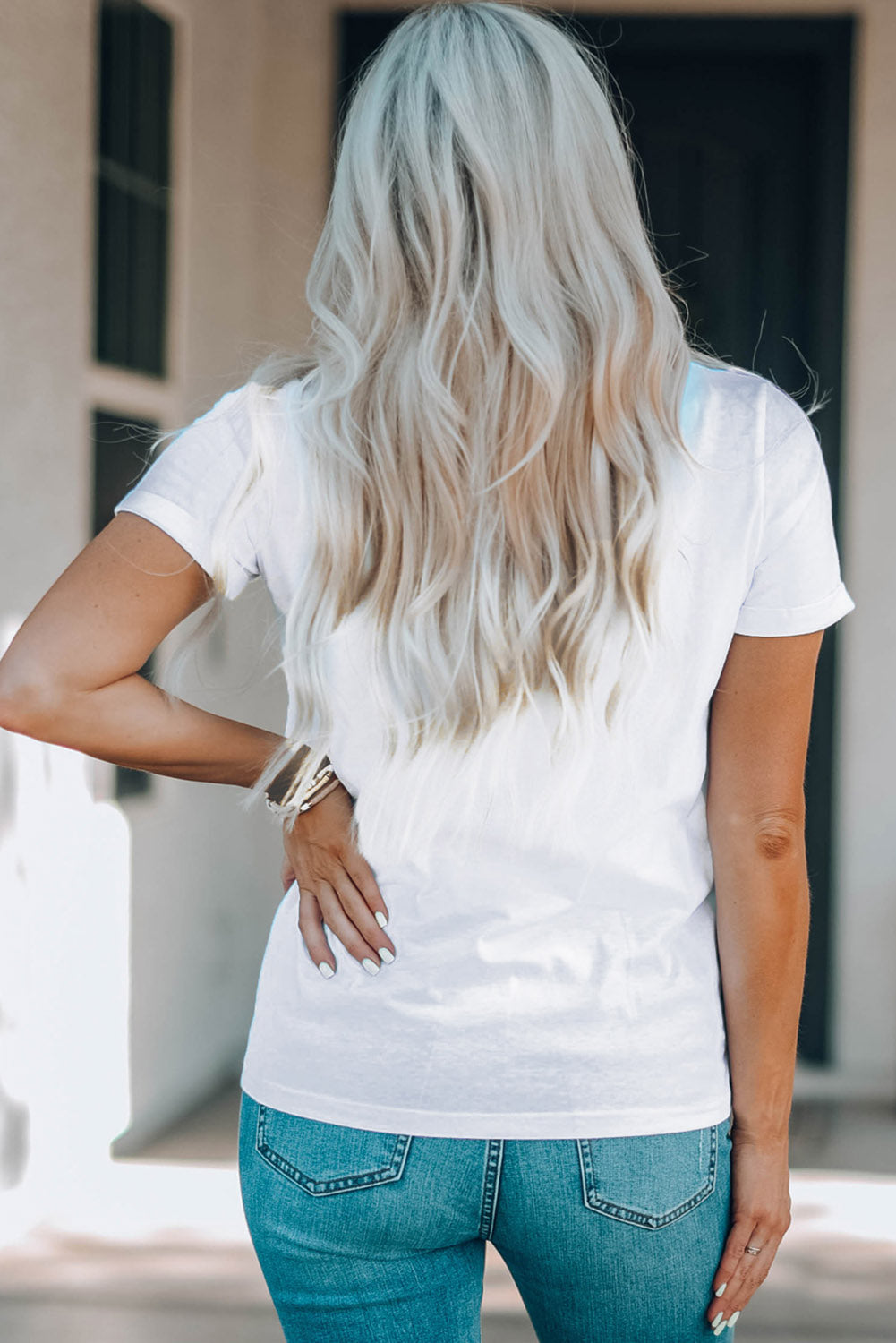 Star Graphic Round Neck Tee