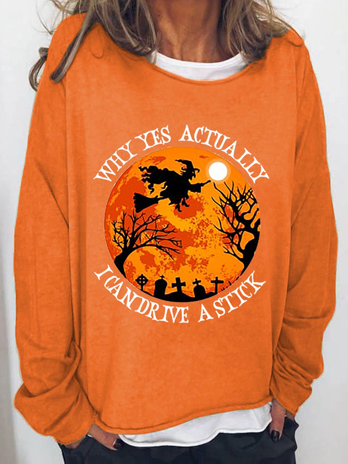 Graphic Round Neck Sweatshirt