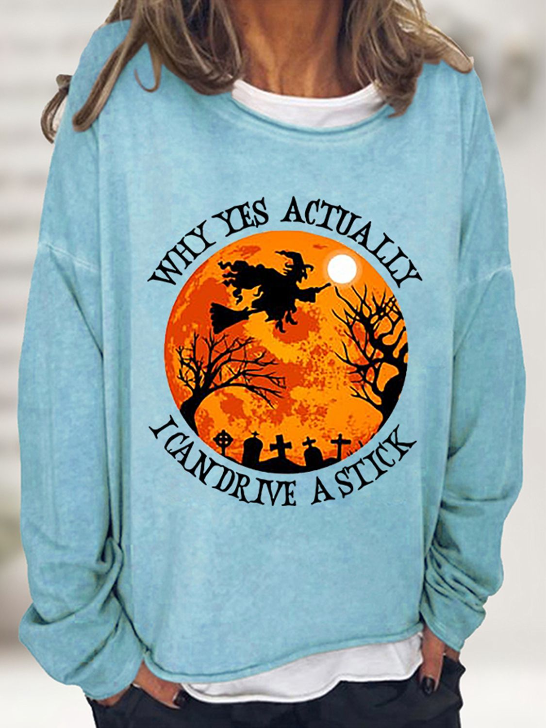 Graphic Round Neck Sweatshirt