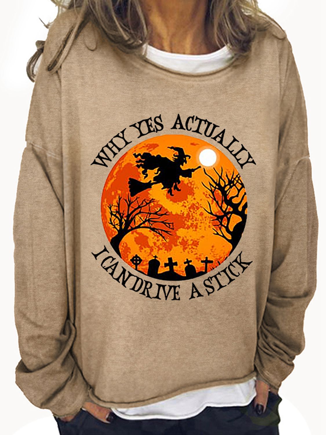 Graphic Round Neck Sweatshirt